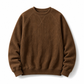 Pull à col rond en velours côtelé à manches longues pour hommes
