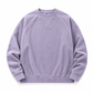 Pull à col rond en velours côtelé à manches longues pour hommes