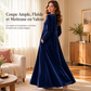 ✨ Robe décontractée en velours à col rond pour femme, avec poches : facile à porter au quotidien 👗