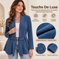 ✨ Veste en velours côtelé pour femme, ouverte sur le devant : facile à porter au quotidien 🧥