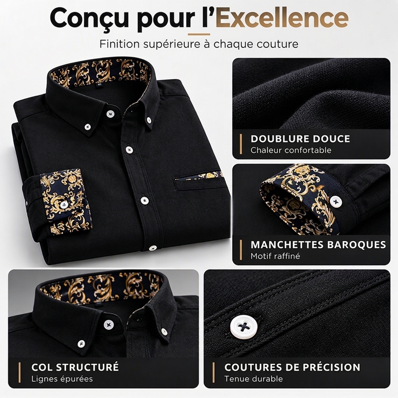 🧥 60% DE RÉDUCTION! ✨ Chemise Hiver Homme Épaisse - Velours Côtelé Haut de Gamme avec Coupe Moderne pour Loisirs et Voyages ❄️🎁