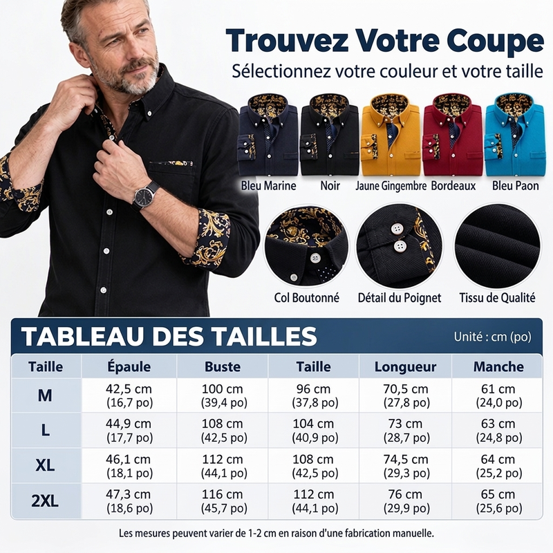 🧥 60% DE RÉDUCTION! ✨ Chemise Hiver Homme Épaisse - Velours Côtelé Haut de Gamme avec Coupe Moderne pour Loisirs et Voyages ❄️🎁