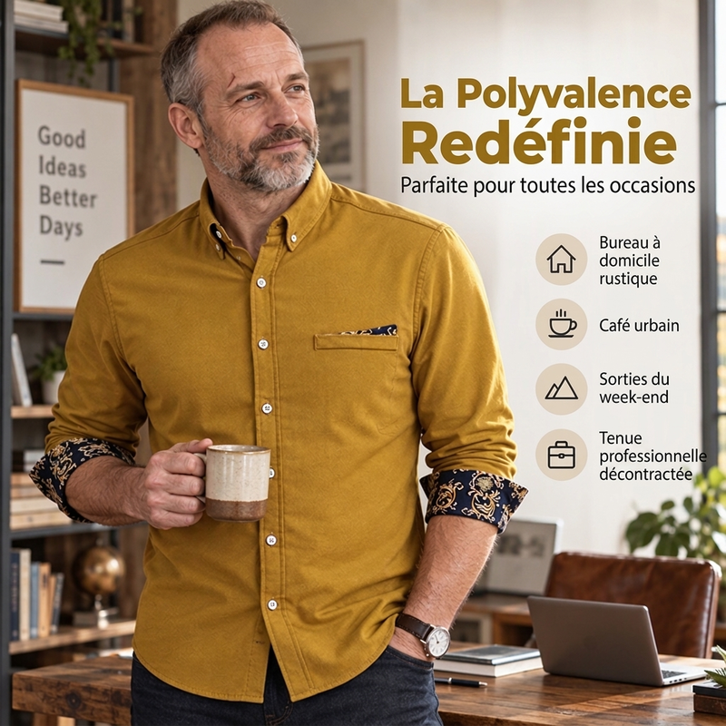 🧥 60% DE RÉDUCTION! ✨ Chemise Hiver Homme Épaisse - Velours Côtelé Haut de Gamme avec Coupe Moderne pour Loisirs et Voyages ❄️🎁