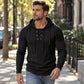 Pull à capuche pour homme, épaules texturées et plissées