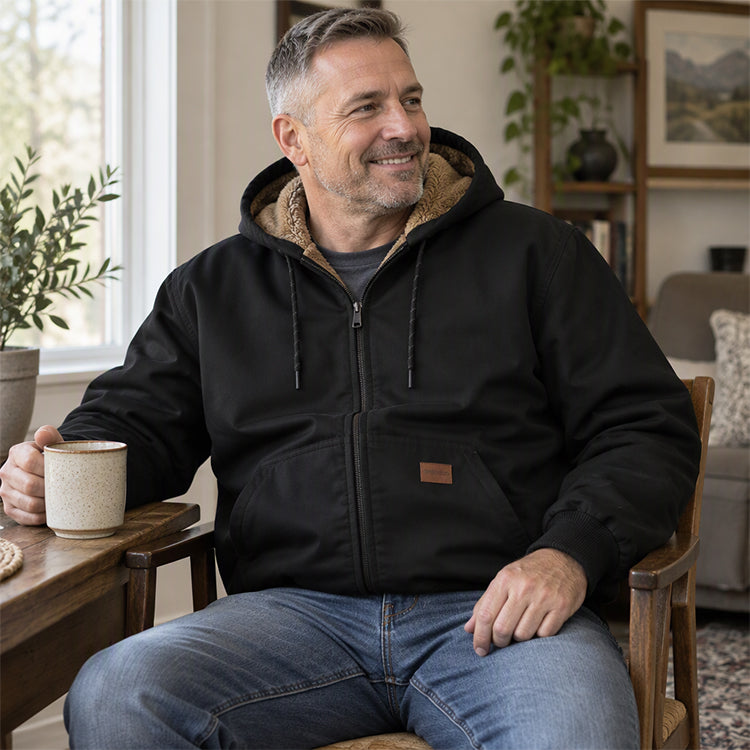 Veste d'hiver décontractée à capuche et thermorégulatrice pour homme
