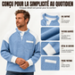 Haut Henley décontracté en maille gaufrée à blocs de couleurs pour hommes
