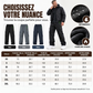 Pantalon cargo imperméable et doublure pelucheuse pour homme