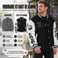 Veste de baseball d'occasion à bloc de couleurs pour hommes