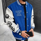 Veste de baseball d'occasion à bloc de couleurs pour hommes
