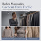 Roche bodycon à manches bouffantes unies pour femmes