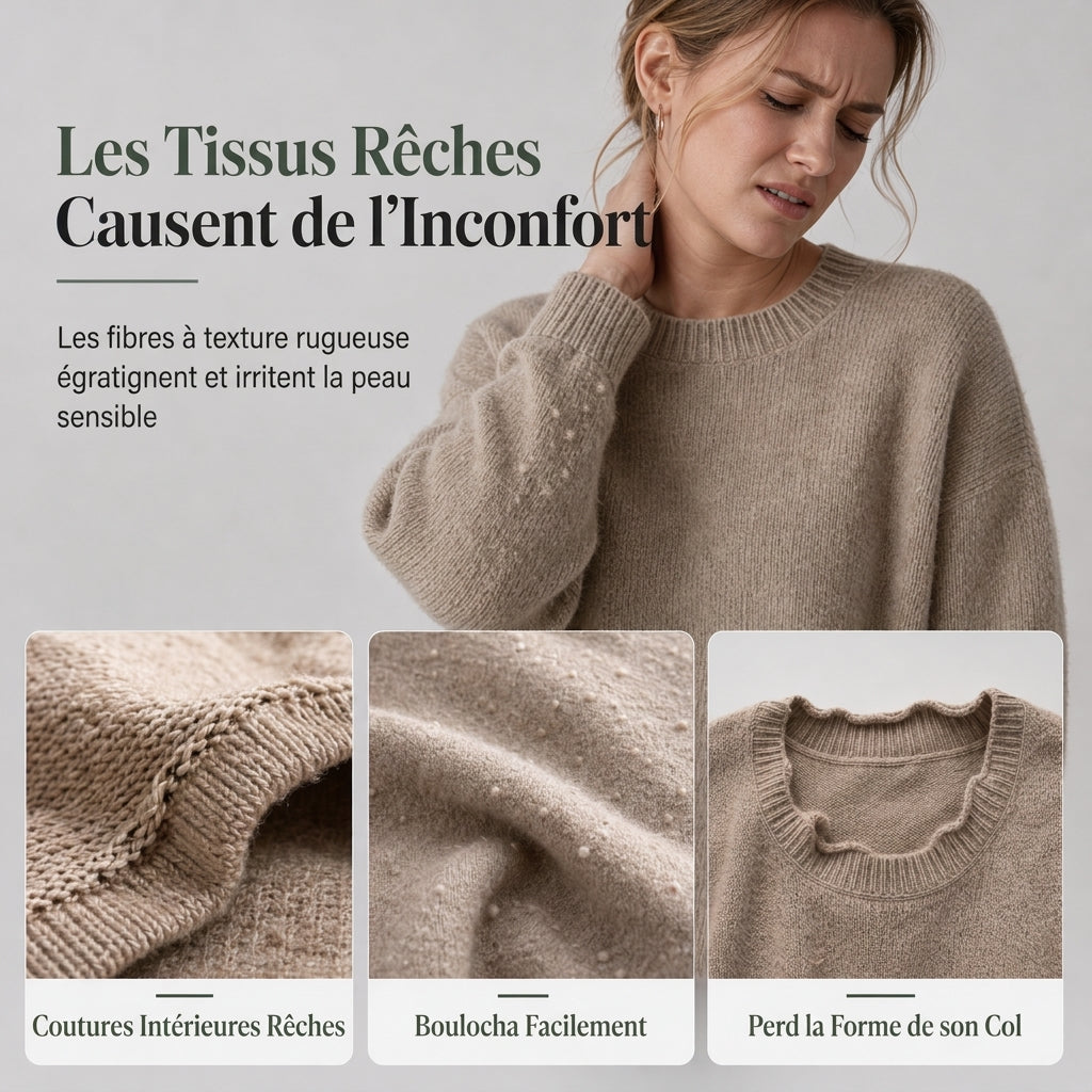 Haut décontracté à manches longues et col en V pour femme