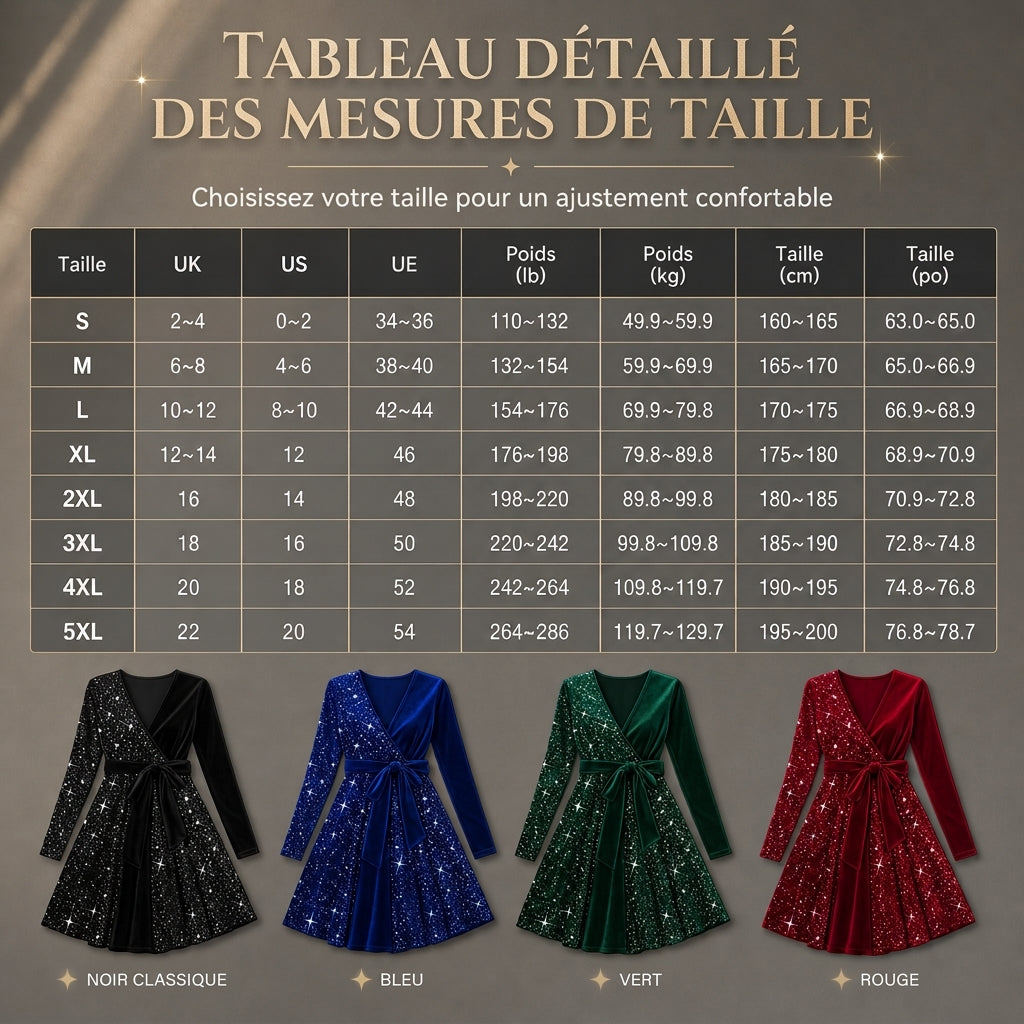Roche femme moulante à sequins sexy avec col en V et ourlet asymétrique
