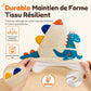 Bonnet en tricot dinosaure mignon pour tout-petits et enfants, bonnet d'hiver épais et chaud, coupe-vent avec protections d'oreilles pour garçons et filles