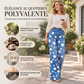 Jeans évasés à pois et taille haute pour femmes