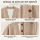 Cardigan en tricot ample à col en V pour femme