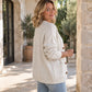 Cardigan en tricot ample à col en V pour femme