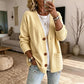 Cardigan en tricot ample à col en V pour femme