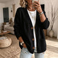 Cardigan en tricot ample à col en V pour femme