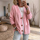 Cardigan en tricot ample à col en V pour femme