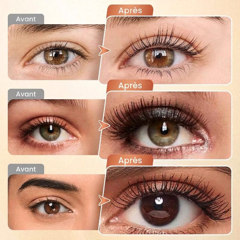 🔥 50 % DE RÉDUCTION · Mascara recourbant et allongeant, résistant à l'eau ✨