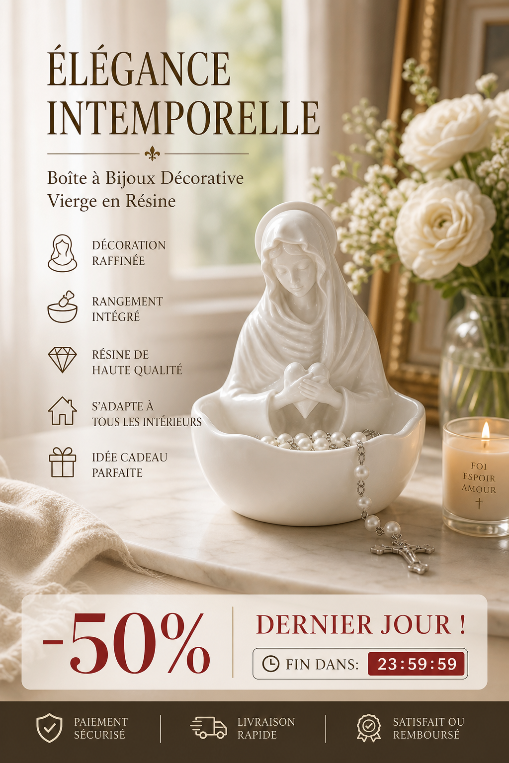 -50% Aujourd’hui 💍✨ Présentoir à Bijoux en Résine