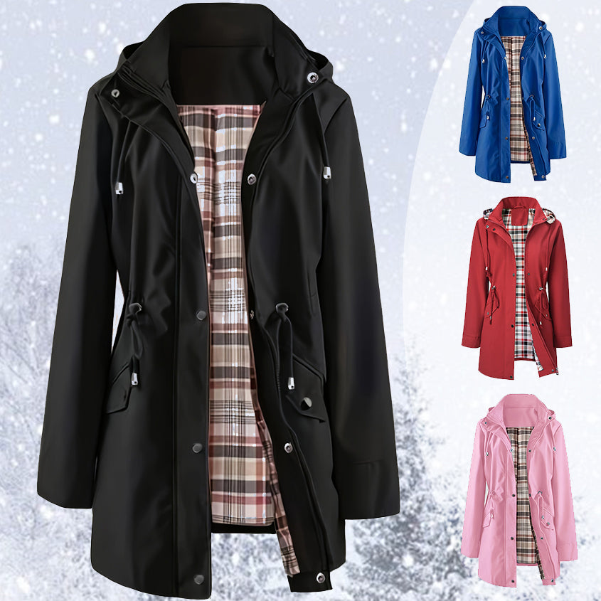 ⏳Promotion Éclair⏰Vestes décontractées de couleur unie, manteaux coupe-vent imperméables🧥