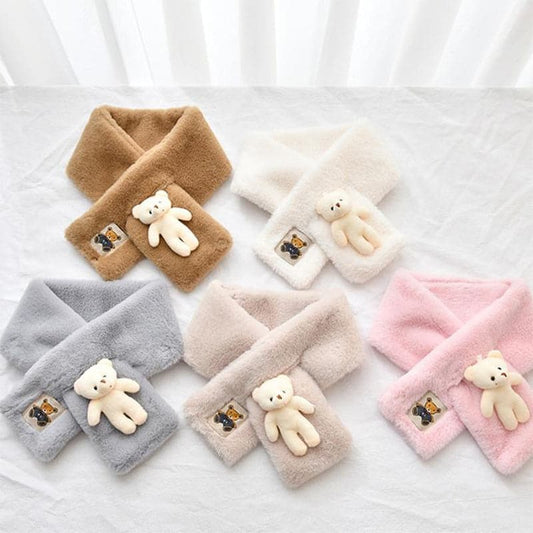 🔥Dernier jour Prix réduit - Bavoir en peluche ours mignon pour adulte et enfant
