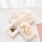 🔥Dernier jour Prix réduit - Bavoir en peluche ours mignon pour adulte et enfant