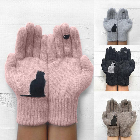 【🔥Dernier jour pour acheter 1 obtenir 1 gratuit】Gants en coton avec éventail de chats