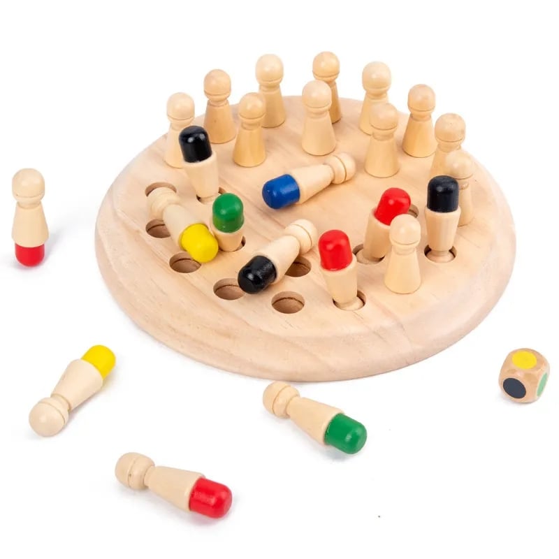 🎄49% de réduction sur les ventes de Noël🎁 - Jeu d'échecs en bois Memory Memory Match Stick