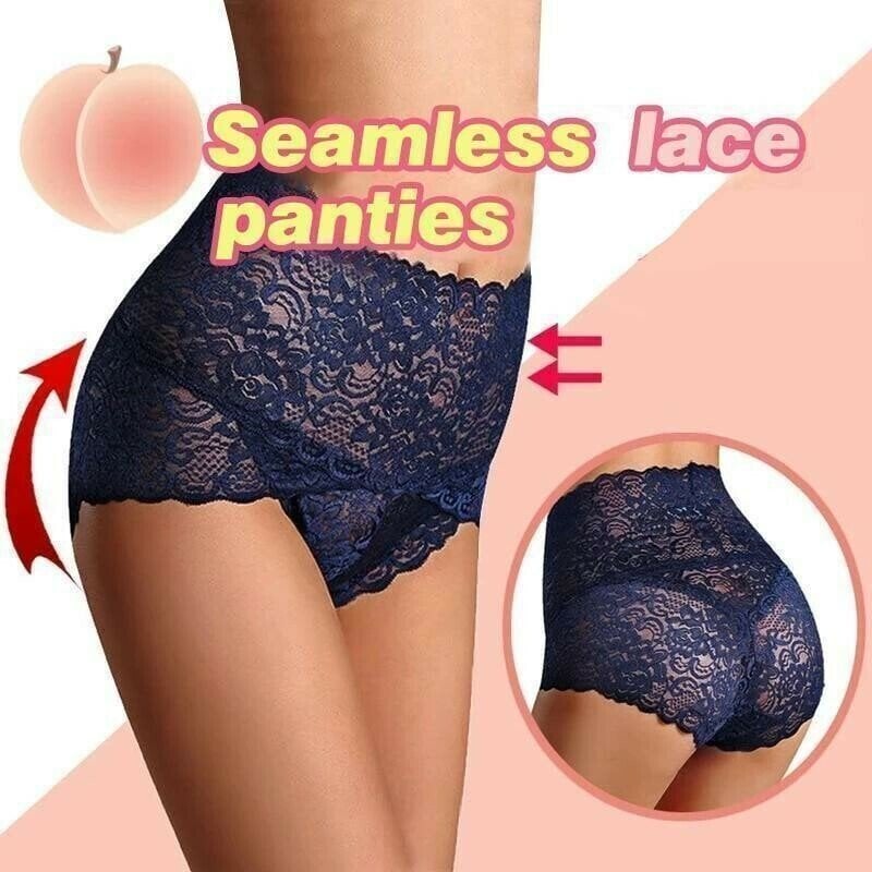 🔥Dernier jour pour acheter 1 et obtenir 2 gratuits - Culotte sexy en dentelle de première qualité à taille haute