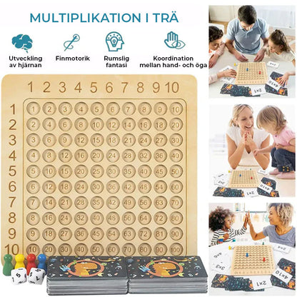 💥 48% - Jeu de plateau de multiplication en bois