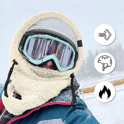 🔥Protection contre le froid 🔥 Masque de ski à capuche Sherpa