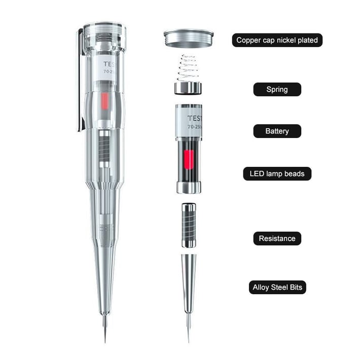 🔥Dernier jour pour acheter 1 et obtenir 1 gratuitement - Stylo testeur de circuit portable pour électriciens