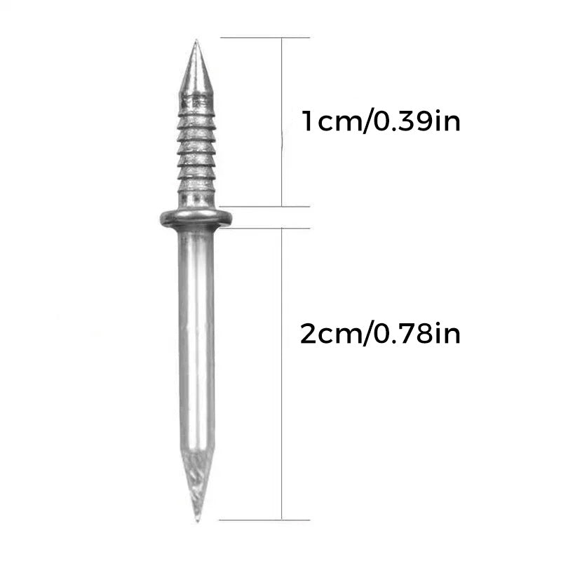 🔥1 set/100 pièces🔥Clou sans Soudure à Fil de Plinthe à Double Têt