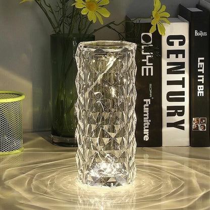 🔥Vente à chaud 49% de réduction🎁Lampe de table en cristal diamant à 16 couleurs de rayons de roses