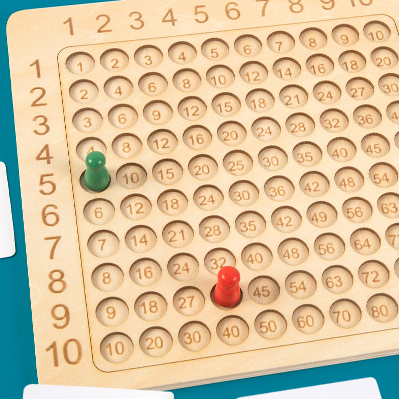 💥 48% - Jeu de plateau de multiplication en bois