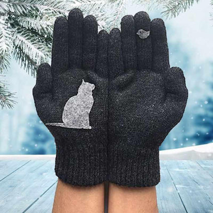 【🔥Dernier jour pour acheter 1 obtenir 1 gratuit】Gants en coton avec éventail de chats