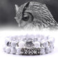 Hibou Charm Bracelet en pierre naturelle