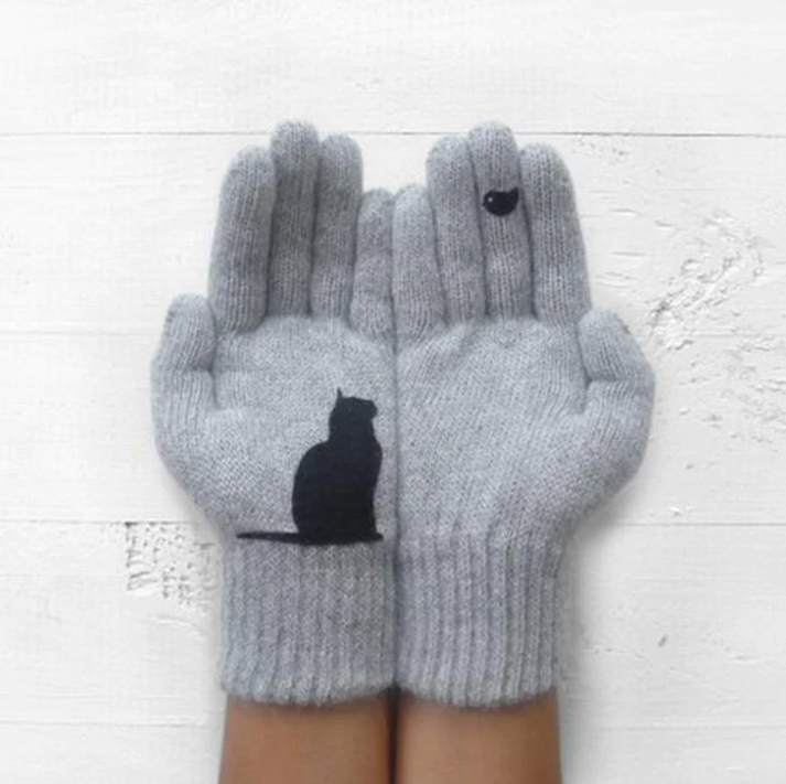 【🔥Dernier jour pour acheter 1 obtenir 1 gratuit】Gants en coton avec éventail de chats