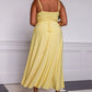 （🔥Dernier jour -50%OFF🔥)Robe longue drapée Lulah avec soutien-gorge intégré