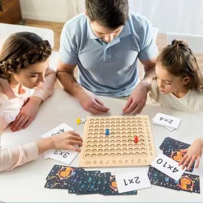 💥 48% - Jeu de plateau de multiplication en bois