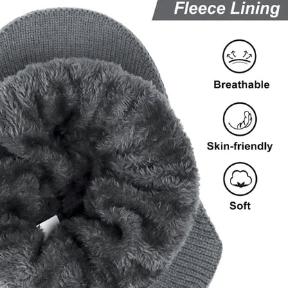 Chapeau tricoté de protection d'oreille élastique chaud☃️