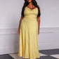 （🔥Dernier jour -50%OFF🔥)Robe longue drapée Lulah avec soutien-gorge intégré