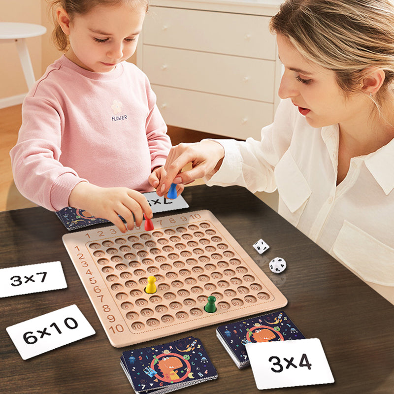 💥 48% - Jeu de plateau de multiplication en bois