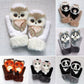 🧤Gants tricotés à la main avec des animaux mignons
