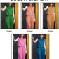 Costume décontracté en lin de coton sans manches de couleur unie pour femmes🔥Achetez-en 2 livraison gratuite🔥