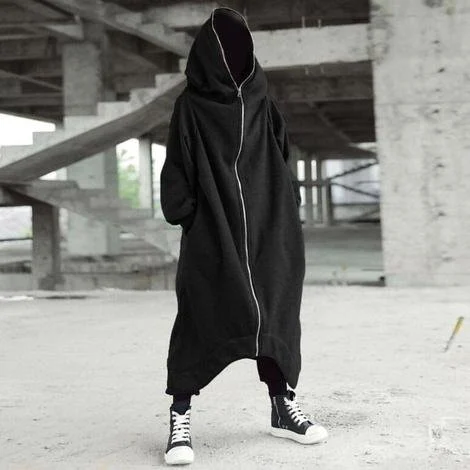 👻Dernier jour pour Halloween 50% de réduction🧛‍♂️BLACKRISS™ Veste longue unisexe à capuche Nazgul