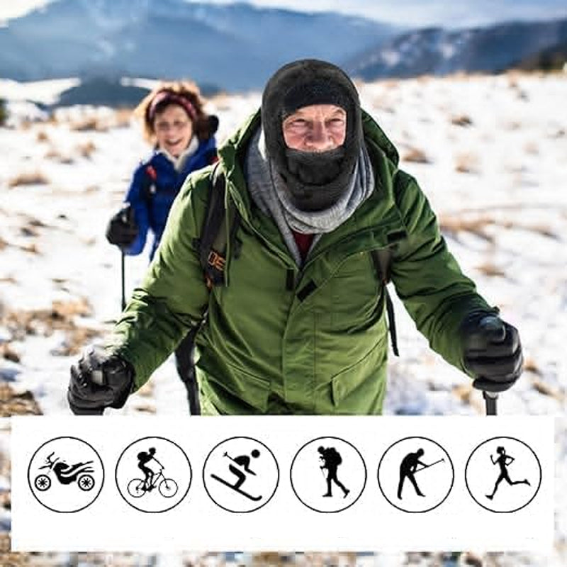 🔥Protection contre le froid 🔥 Masque de ski à capuche Sherpa