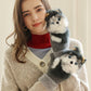 🧤Gants tricotés à la main avec des animaux mignons